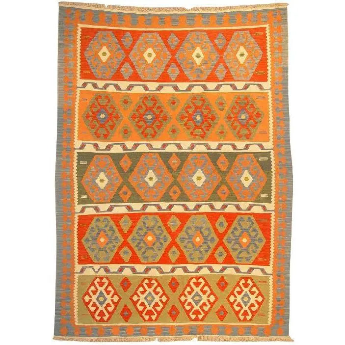 One Of The Kind Ardabil Persian Kilim 8'6" x 5'10"